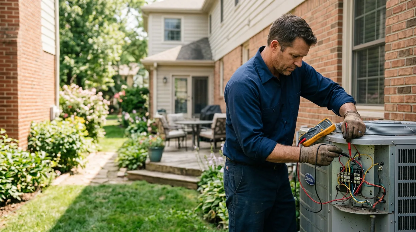 HVAC technician working near Keene, NH